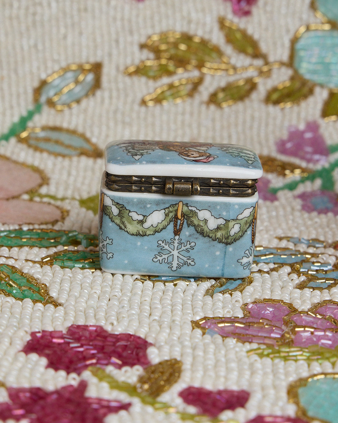 BOYDS BEARS SNOW Snuff Jewlery Box