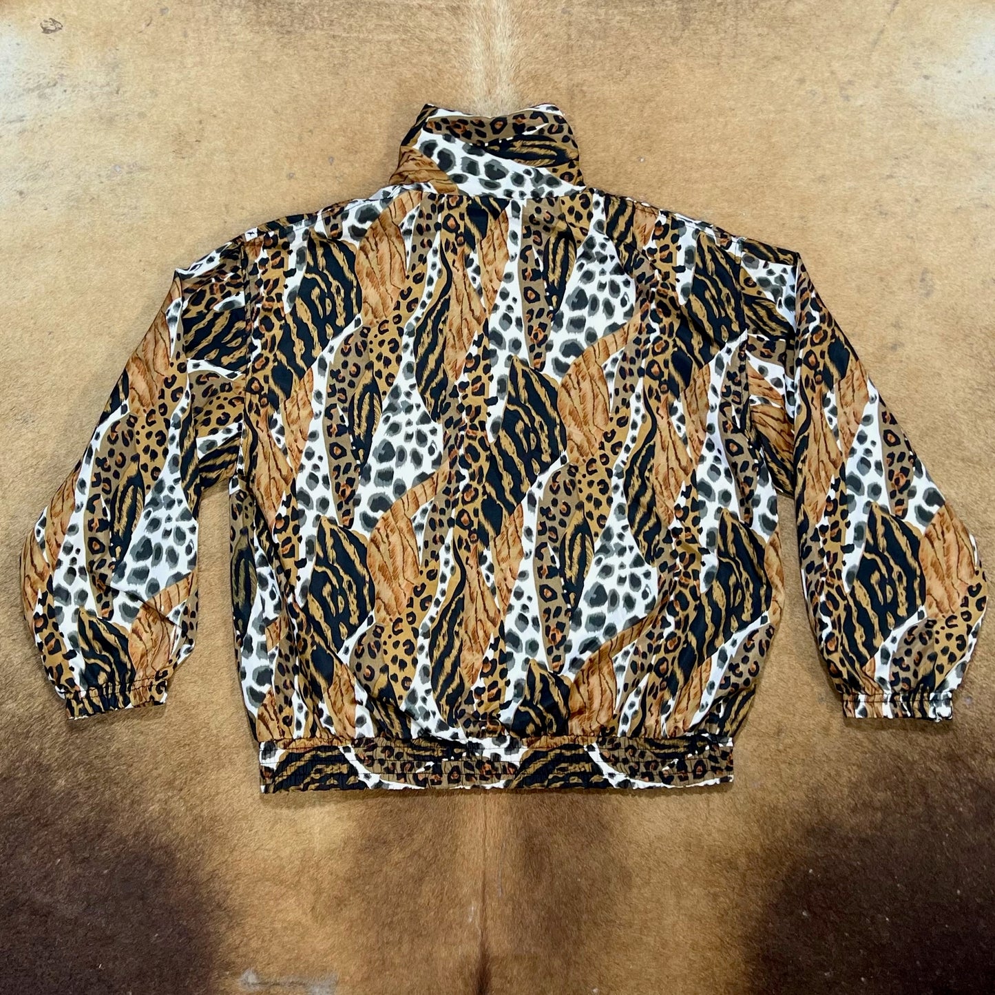 Leopard Windbreaker Jacket - MED