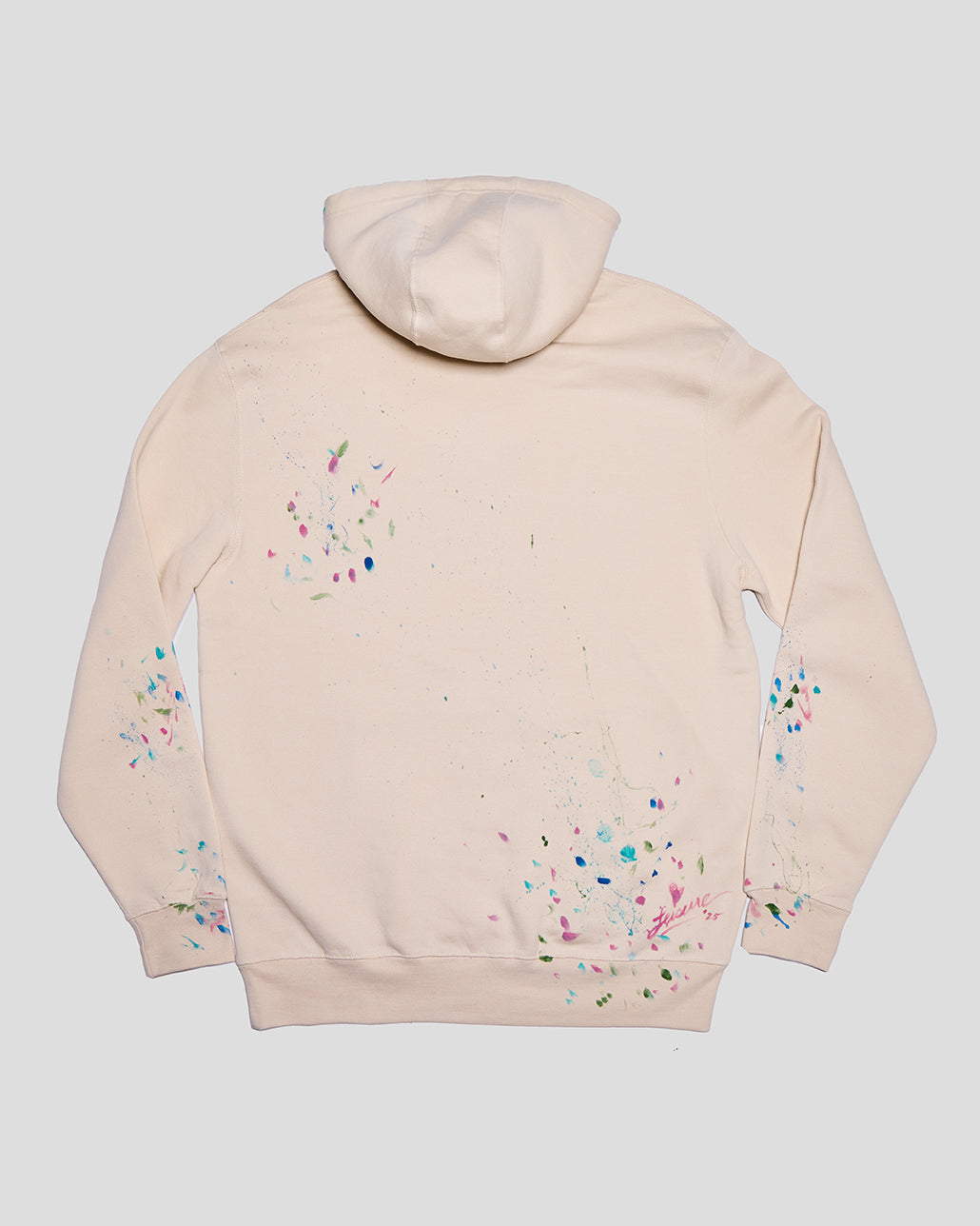 Strawberry Fields HAND PAINTED Hoodie