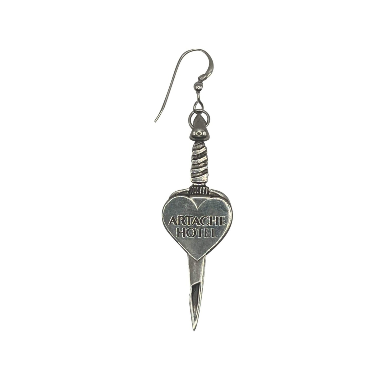 ArtAche Heartache Pendant Earring Silver