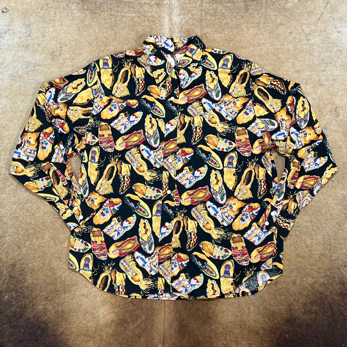Vintage Moccasin Long Sleeve Button Up - SM