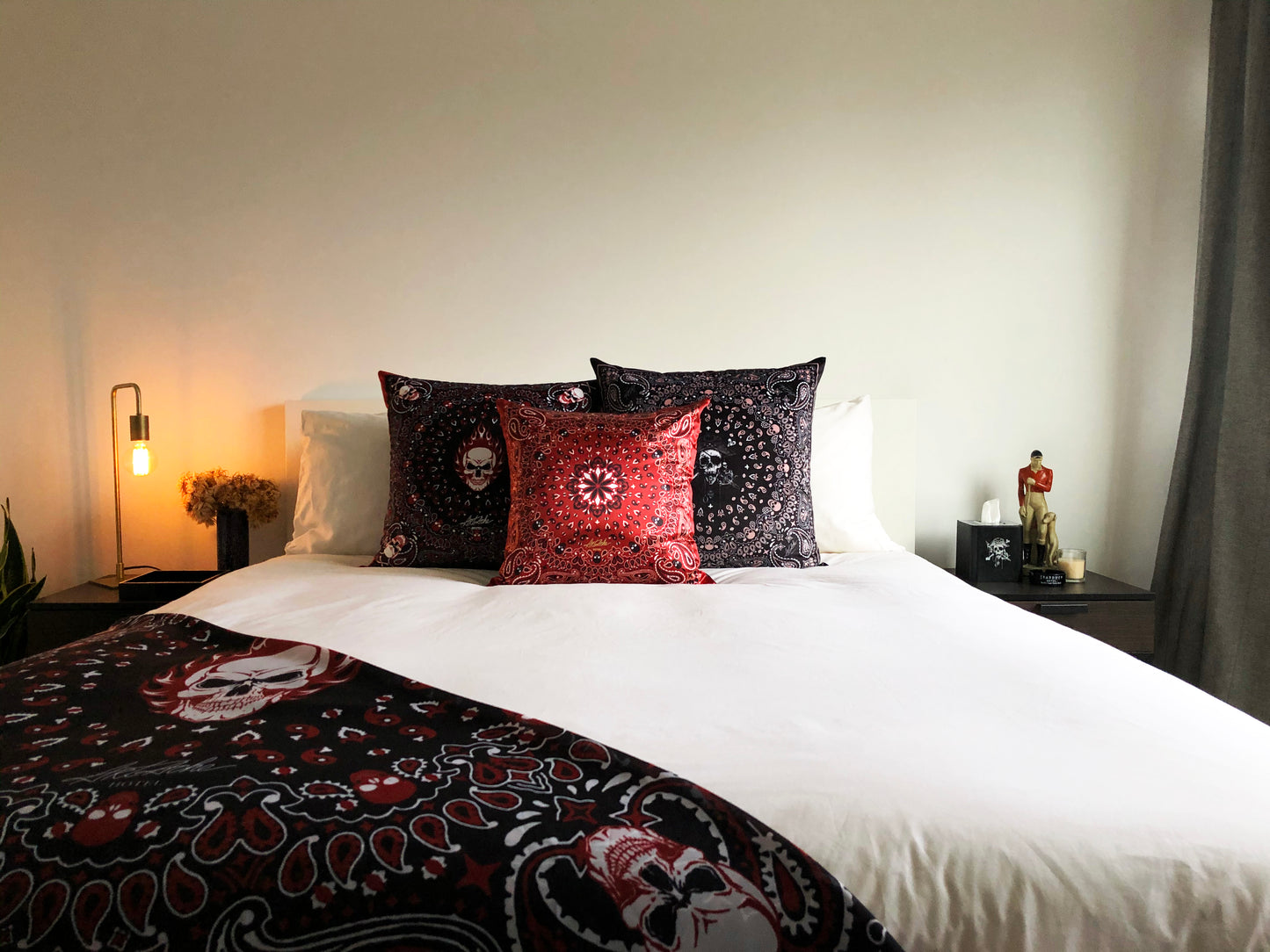 ArtAche Hotel Flaming Skull Serape