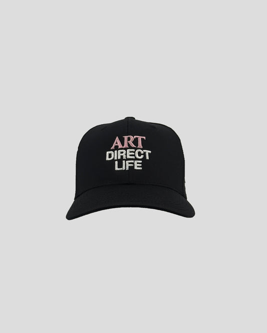 ART DIRECT LIFE Black Sporty Trucker Hat
