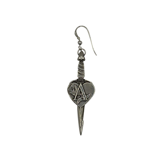ArtAche Heartache Pendant Earring Silver