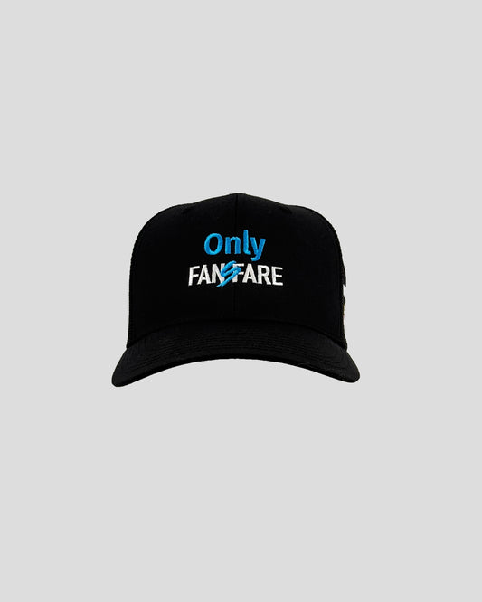 Only FANSFARE Black Sporty Trucker Hat