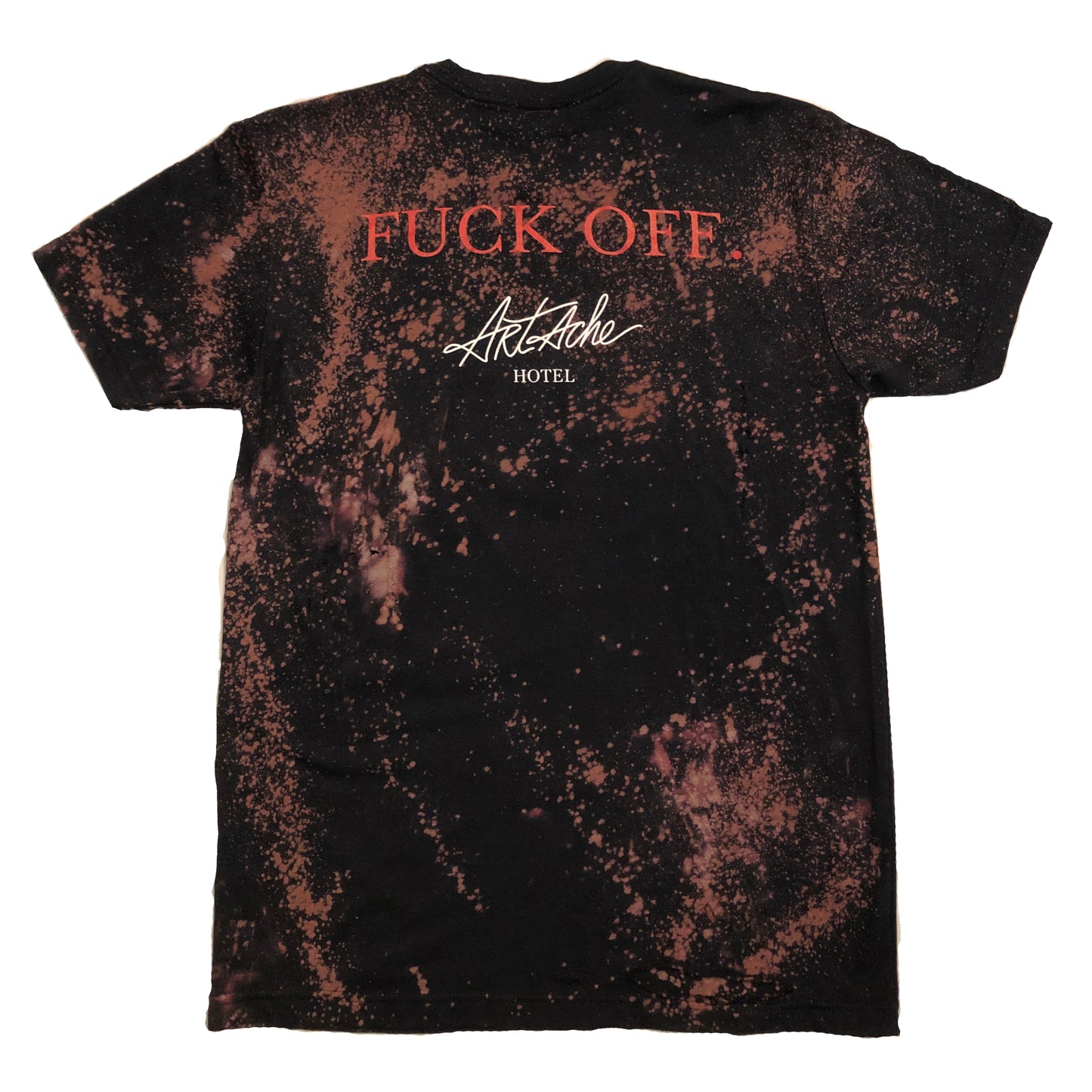 BACK VIEW of Destroyed & Hand Dyed 'Death Skull' T-Shirt